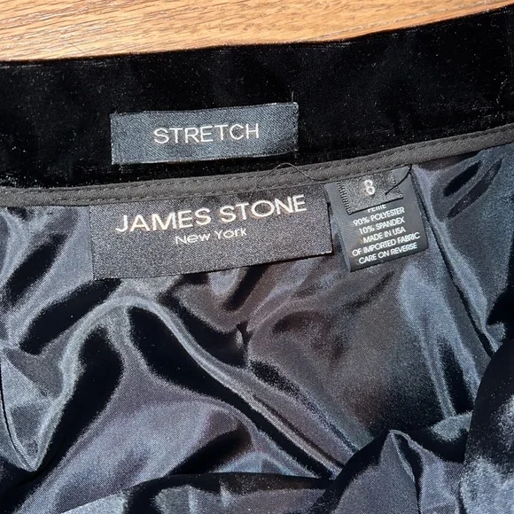 James Stone New York Velvet Maxi Skirt Petite Size 8 NWOT